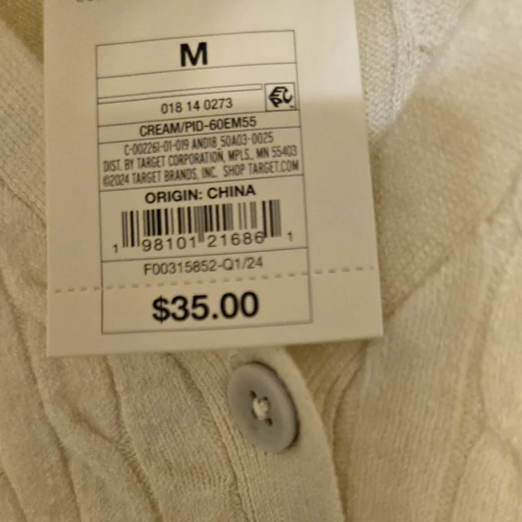 A New Day Cream Cardigan Cozy Sweater - Picture 3 of 4